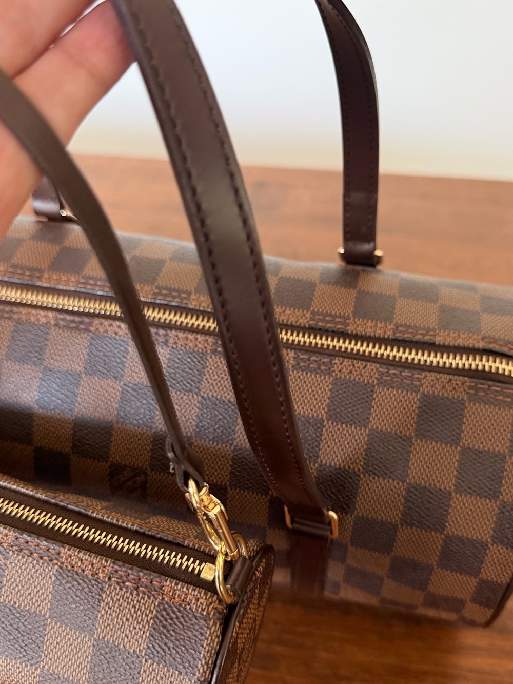 Louis Vuitton Damier Ebene Papillon 30 with Mini Pouch - Picture 9 of 13